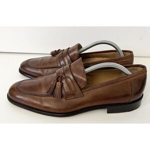 Johnston & Murphy A. Palmer Men's Tassel Loafer Dress Shoes Made Italy size 10 M